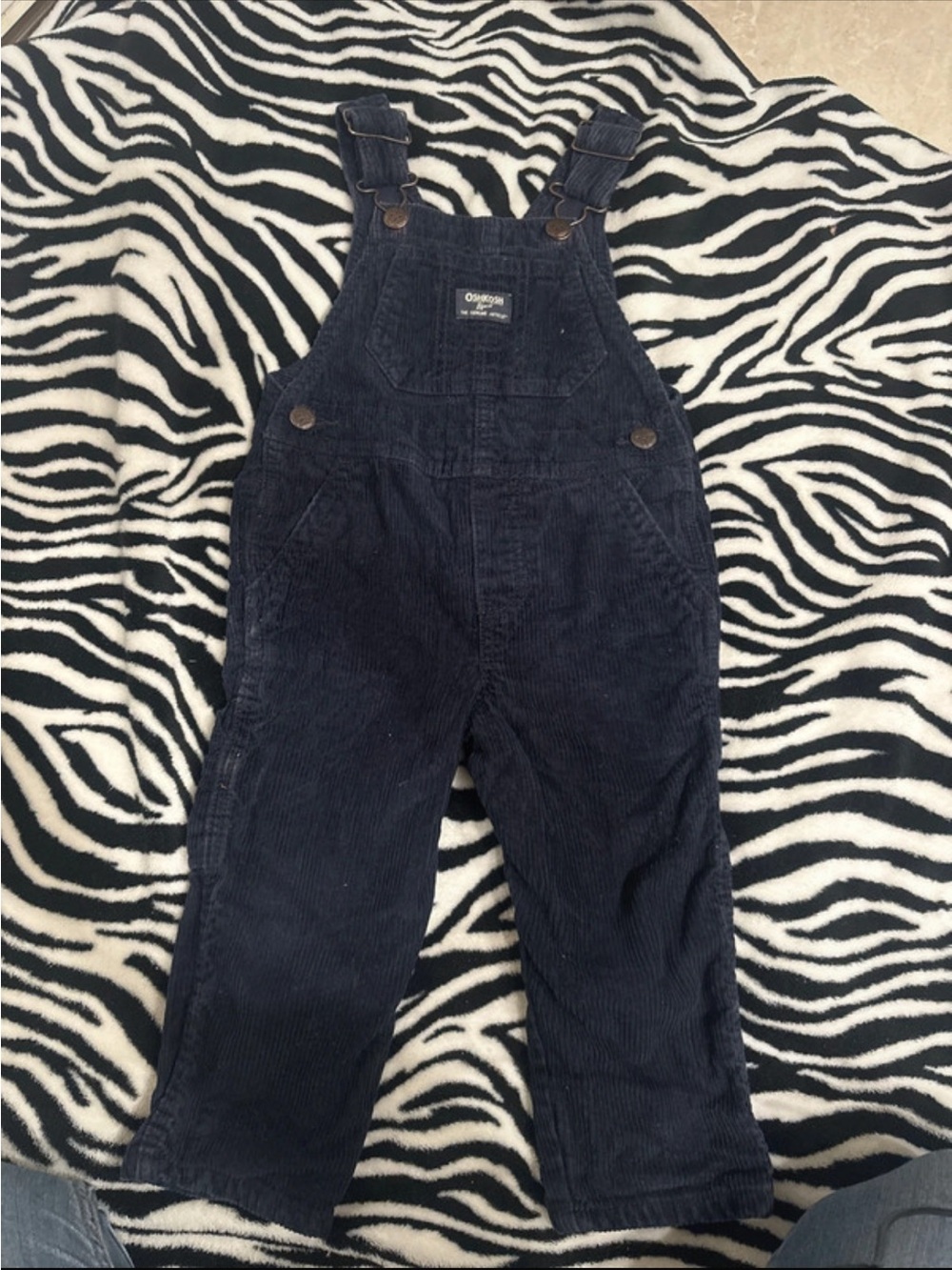 OshKosh B'gosh Dark Blue Corduroy Kids Overalls